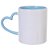 Kit 12 Canecas Com Alça Coração E Interior Azul 325ml - Imagem 1