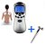 KIT Aparelho Fisioterapia Acupuntura Tens digital + Massageador Facial Rolo 3D Skincare - Imagem 1