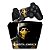 KIT Capa Case e Skin PS3 Controle - Mortal Kombat X Scorpion - Imagem 1