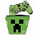 KIT Capa Case e Skin PS4 Controle  - Creeper Minecraft - Imagem 1