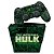 KIT Capa Case e Skin PS4 Controle  - Hulk Comics - Imagem 1