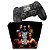 KIT Capa Case e Skin PS4 Controle  - Liga Da Justiça - Imagem 1