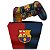 KIT Capa Case e Skin PS4 Controle  - Barcelona - Imagem 1