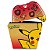 KIT Capa Case e Skin Xbox One Fat Controle - Pokemon Pikachu - Imagem 1