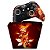 KIT Capa Case e Skin Xbox One Slim X Controle - Fire Flower - Imagem 1