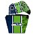 KIT Capa Case e Skin Xbox One Slim X Controle - Seattle Seahawks - NFL - Imagem 1