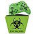KIT Capa Case e Skin Xbox One Slim X Controle - Biohazard Radioativo - Imagem 1