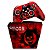 KIT Capa Case e Skin Xbox Series S X Controle - Gears of War - Skull - Imagem 1