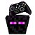 KIT Capa Case e Skin Xbox Series S X Controle - Minecraft Enderman - Imagem 1