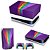 KIT PS5 Capa Anti Poeira e Skin - Rainbow Colors Colorido - Imagem 1