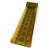 Incensário vidro retangular dourado e verde 21,5x6,2cm - Imagem 1
