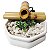 Fonte Feng Shui Baguá M 17cm - Branca - Imagem 1