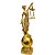 Dama da Justiça - Themis Dourada com Brilho - Imagem 1
