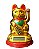 Enfeite de Gato da Sorte Japonês - Manekineko - Dourado - Imagem 2