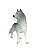 Escultura Lobo Cinzento Selvagem - Imagem 3