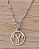 Gargantilha Signo Aries 12 mm - Sunshine Cristais Tamanho: 1.Corrente 45 cm - Imagem 2