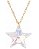 Gargantilha Estrela Swarovski 20mm Aurora Boreal Sunshine - Imagem 1