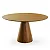 Mesa Cone Lâmina Cinamomo (1,5 x 1,5) - Imbuia - Alto Padrão Móveis. - Imagem 1