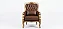 Conjunto Poltronas Imperador com Mesa Apoio Ouro Envelhecido - Imagem 4