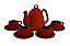 Conjunto Café Tropeiro 9 Peças - Pomodoro - Ceraflame. - Imagem 1