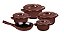 Conjunto Caçarola Duo+ Grande 5 Peças - Chocolate - Ceraflame. - Imagem 1