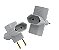 PLUG ADAPTADOR 2 POLOS 3 SAÍDAS 10A - ILUMI - Imagem 1