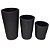 Kit 3 Vasos De Plantas Redondo Polietileno Para Decoração - Imagem 5