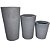Kit 3 Vasos De Plantas Redondo Polietileno Para Decoração - Imagem 6