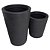 Kit 2 Vasos Redondo Polietileno Pequeno E Médio P/ Decoração - Imagem 5