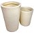 Kit 2 Vasos Redondo Polietileno Pequeno E Médio P/ Decoração - Imagem 2