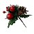 Pick Natalino 16cm Enfeite de Natal com Pinhas e Azevinhos - Imagem 1