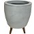 Vaso Berlim em Polietileno com Tripé de Madeira para Plantas - Imagem 2