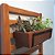 Kit Jardim Vertical com Painel de Madeira Jardineira e Vasos - Imagem 3