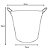 Vaso Cachepot Decorativo de Ferro com Menino e Menina 16cm - Imagem 3