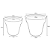 Kit 2 Vasos de Polietileno para Planta Interna e de Jardim - Imagem 3