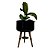 Vaso Bacia Plantas de Polietileno com Tripé Madeira 39x21cm - Imagem 8