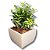 Vaso Cachepot Quadrado De Polietileno Para Mesa 17x14cm - Imagem 10
