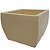 Vaso Cachepot Quadrado De Polietileno Para Mesa 17x14cm - Imagem 8