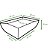 Vaso Cachepot Retangular de Polietileno para Mesa 34x13cm - Imagem 9