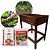 Kit Jardinagem Completa Mesa Vaso Terra Argila Horta Jardim - Imagem 4
