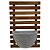 Jardim Vertical de Madeira Tratada com Vaso 61x40 cm - Imagem 2