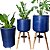 Kit 3 Vasos Altos Brilhantes Para Planta em Área Interna - Imagem 10