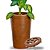 Vaso de Planta e Suporte com Roda Para Decoração Kit 2 Peças - Imagem 1