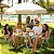 Conjunto de Mesa com 4 Cadeiras e Guarda Sol Para Jardim - Imagem 2