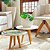 Vaso Decorativo de Luxo Folha Dolomita Enfeite Elegante 25cm - Imagem 2