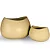 Kit de Vasos Para Plantas Oval Texturizado Para Decoração - Imagem 2