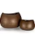 Kit de Vasos Para Plantas Oval Texturizado Para Decoração - Imagem 3