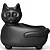 Vaso para Plantas Gato Mascote Decoração Interna Externa - Imagem 10