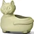 Vaso para Plantas Gato Mascote Decoração Interna Externa - Imagem 5
