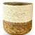 Kit 3 Cachepot Para Plantas Cesto Palha Decoração Boho Chic - Imagem 7